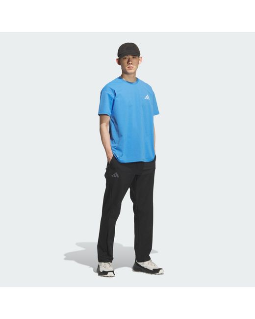 Adidas Blue Xploric Climacool Graphic T-Shirt for men