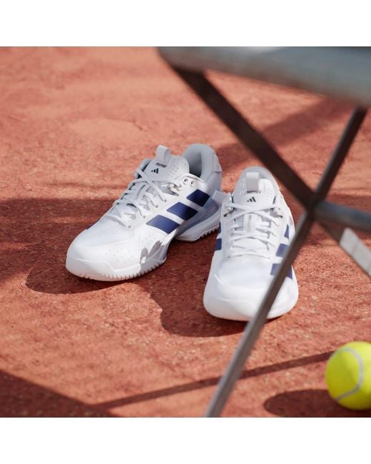 Adidas Blue Adizero Ubersonic 5 Tennis Shoes
