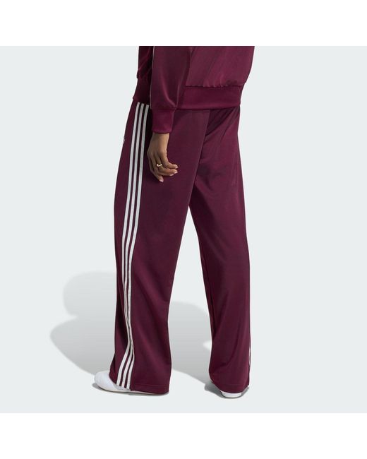 Adidas Originals Red Firebird Adicolor Loose Track Tracksuit Bottoms