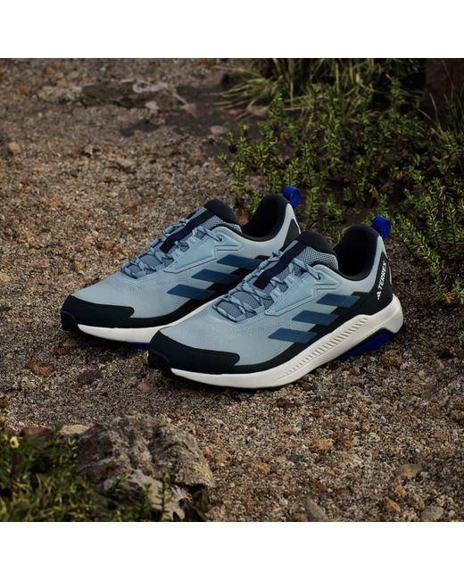 Adidas Blue Terrex Anylander Hiking Shoes for men