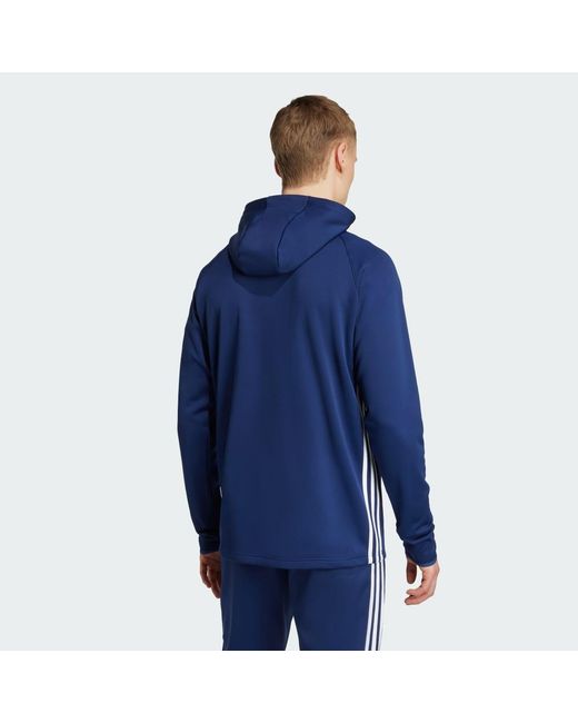 Adidas Blue Tiro 25 Essentials Winterized Training Top for men