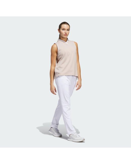 Polo Sin Mangas Go-To Adidas de color White
