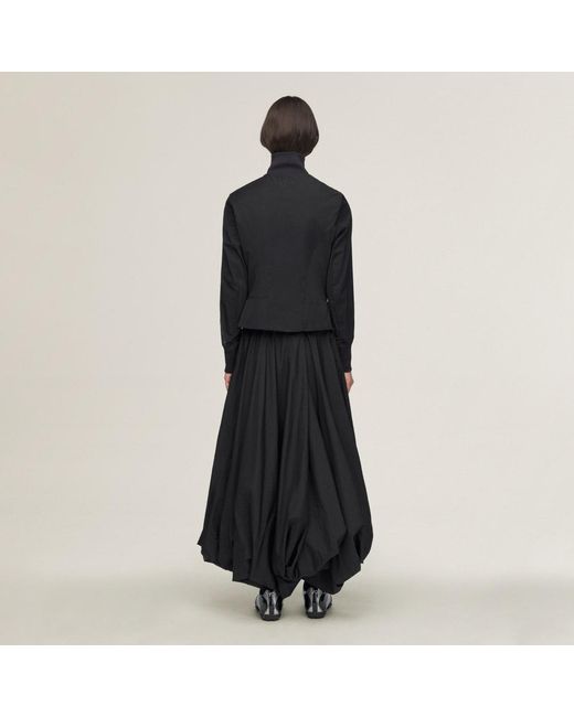 Adidas Black Y-3 Gradient 3 Stripes Nylon Balloon Skirt