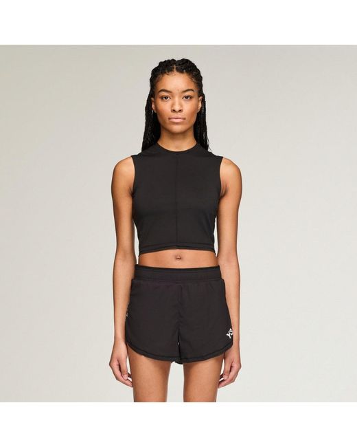 Adidas Black Y-3 Running Cropped Tank Top