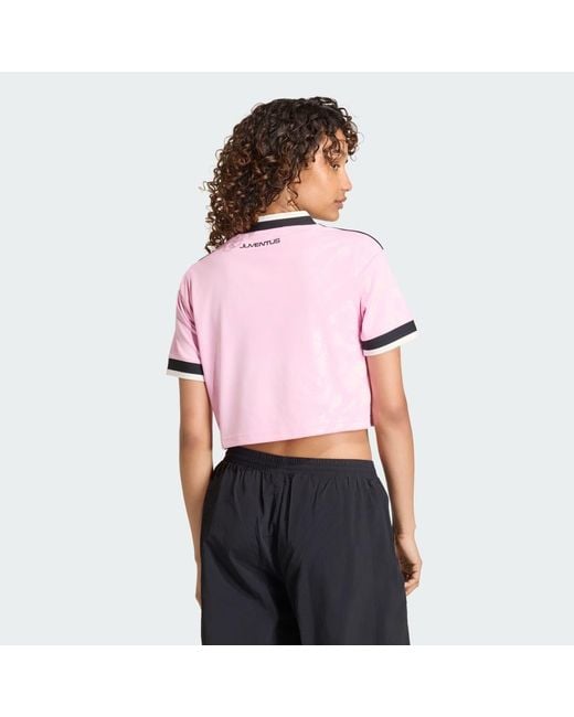Adidas Pink Juventus 26/27 Away Cropped Jersey