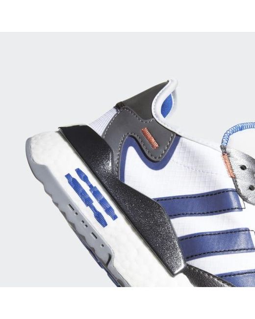 Adidas Nite Jogger Star Wars Shoes In White Blue Lyst