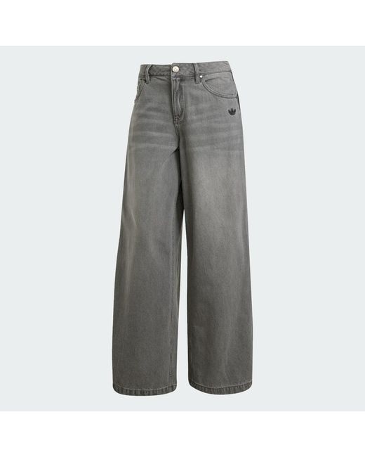 Adidas Gray Adicolor Denim Adilenium Pant