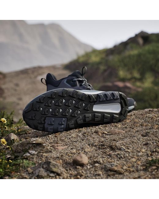 Adidas Blue Terrex Anylander Mid Rain.Rdy Hiking Shoes for men
