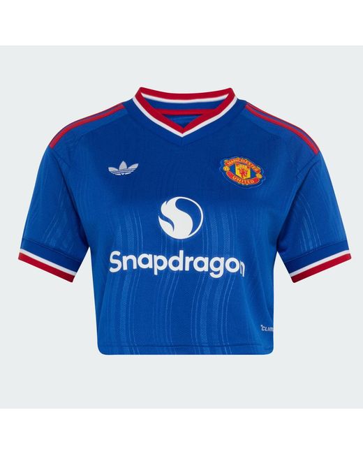 Adidas Blue Manchester United 26/27 Away Jersey Crop
