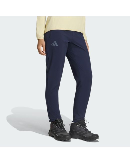 Adidas Blue Terrex Multi Essentials Stretch Tracksuit Bottoms