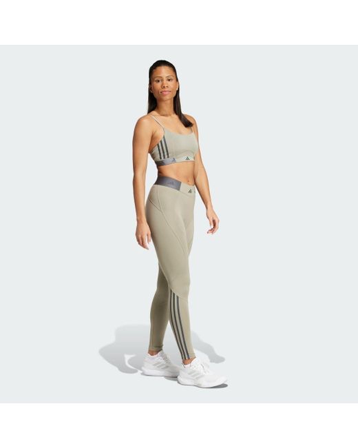 Leggings Hyperglam Full-Length di Adidas in Green