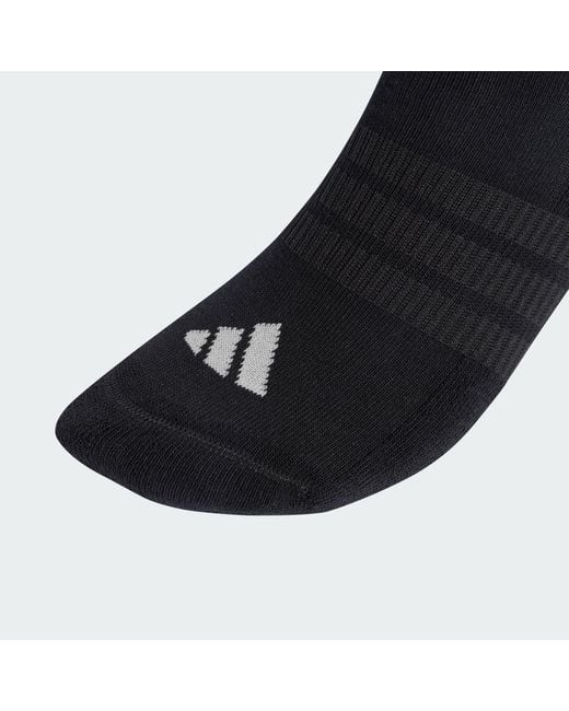Adidas Black Cushioned Essentials Low Cut Socks 3 Pair Pack