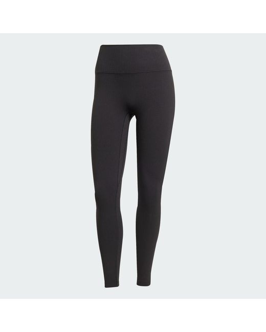 Adidas Blue All Me Rib 7/8 Leggings