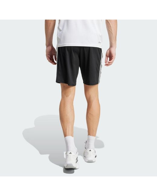 Adidas Black Big Tall Training Essentials Pique 3-stripes Training Shorts for men