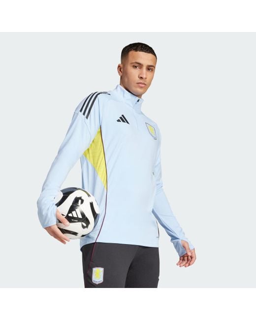 Aston Villa Fc Tiro 25 Competition Training Top di Adidas in Blue da Uomo