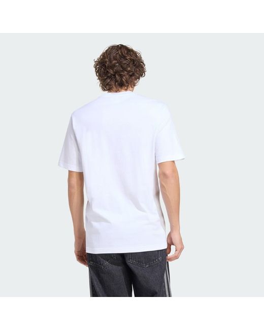 Adidas White Liverpool Fc Seasonal Graphic T-Shirt for men