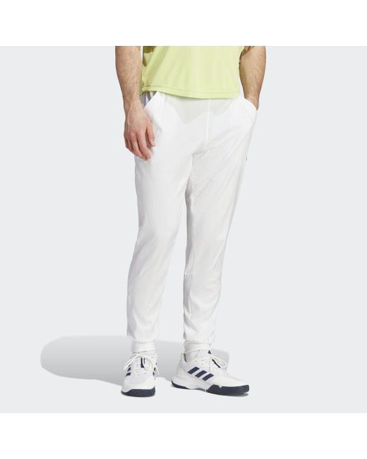 Pantaloni da tennis Pro Woven da Uomo di adidas in Bianco | Lyst