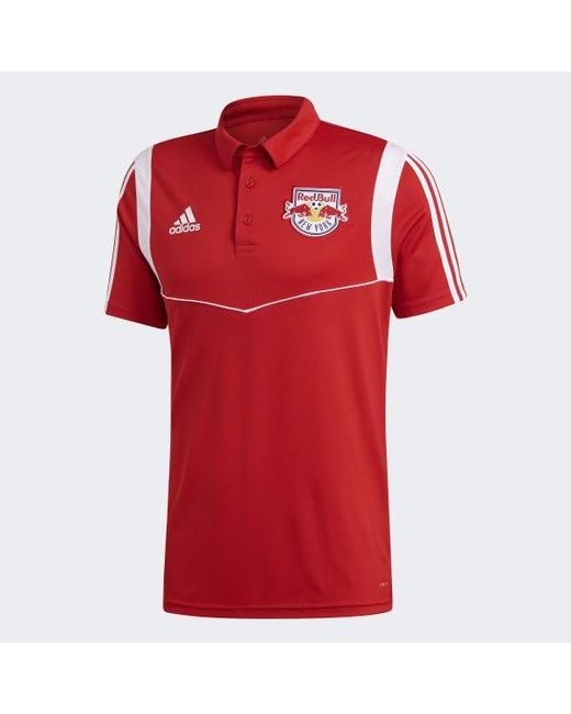 adidas Synthetic New York Red Bulls Polo Shirt for Men Lyst adidas RED BULL NEW YORK Trikot Home Herren 2019 2020