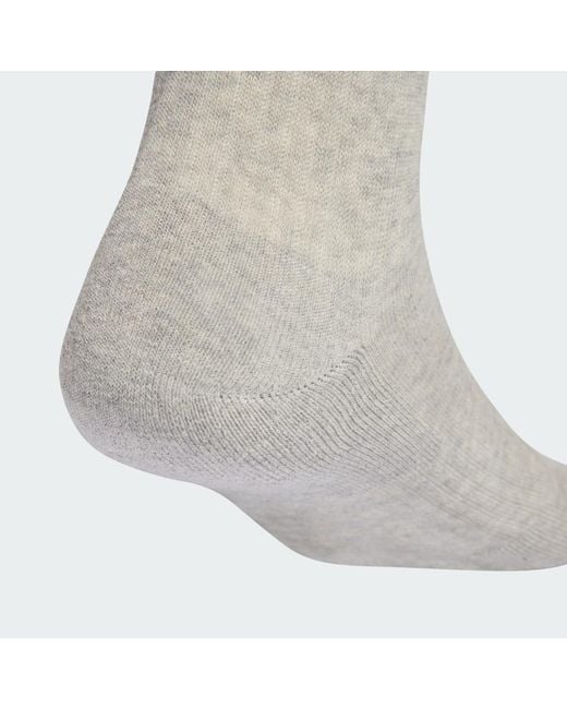 Adidas Black 3-Stripes Cushioned Sportswear Crew Socks 3-Pair Pack