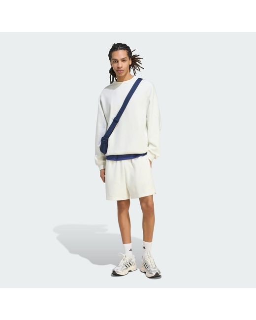 Adidas White Soft Lux Shorts for men