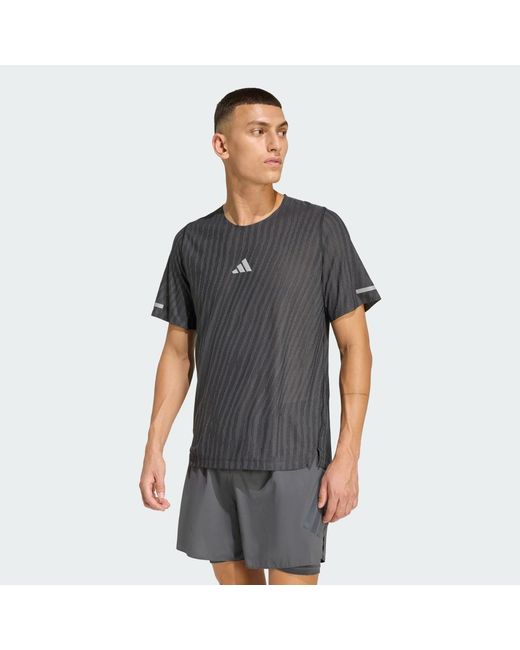 Adidas Gray Adi365 Climacool+ Engineered T-Shirt for men
