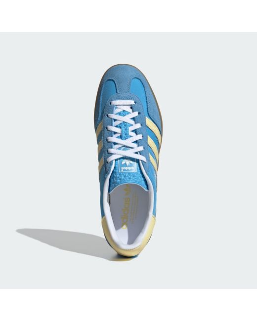 Gazelle Indoor Ie2960 Semi Burst Almost Yellow Cloud White di Adidas in Blue