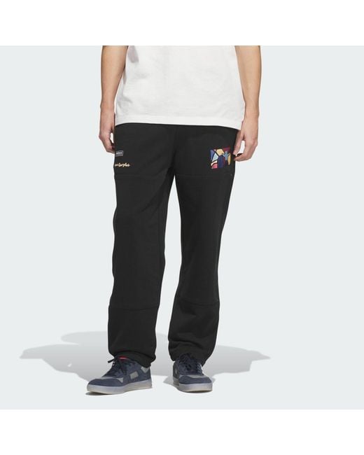 Adidas Black Skateboarding X Mark Gonzales Graphic Joggers