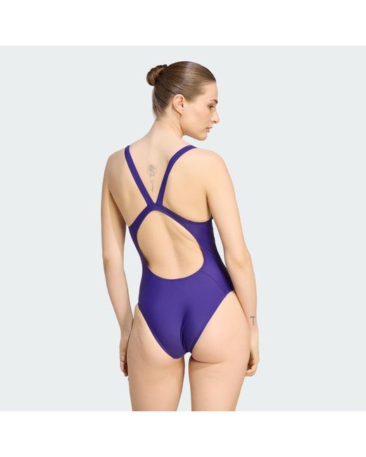 Adidas Purple V-Back Swimsuit