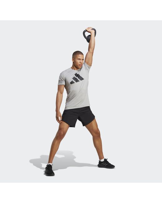Train Essentials Feelready Logo Training di Adidas in Gray da Uomo