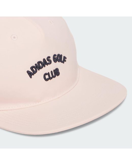 Adidas Pink 5 Panel Crinkled Nylon Cap