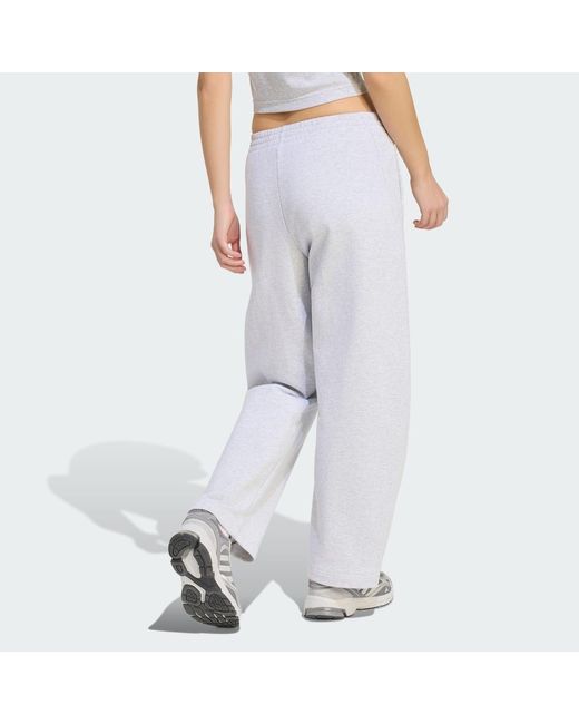 Adidas Gray Kit Small Logo Barrel Joggers
