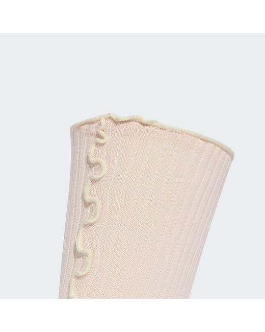 Adidas White Ruffle Crew Socks 2 Pairs