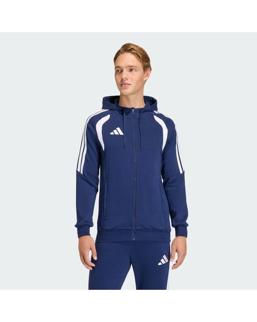 Adidas Blue Tiro26 League Sweat Full Zip Hoodie for men