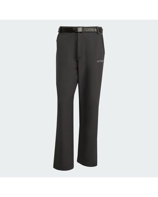 Adidas Black Xploric Climawarm Softshell Trousers for men