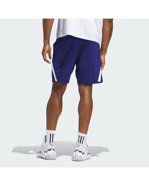 Adidas Blue Pro Block Shorts for men