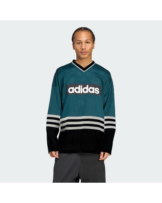 Adidas Green Hockey Jersey for men
