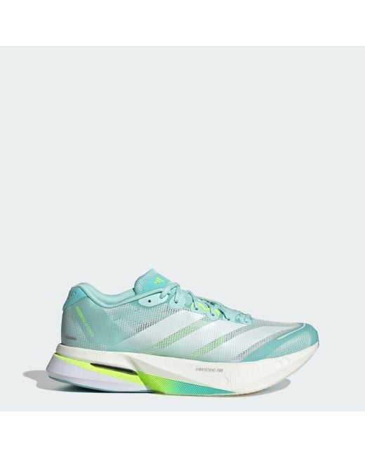 Adidas Green Adizero Boston 13 Shoes