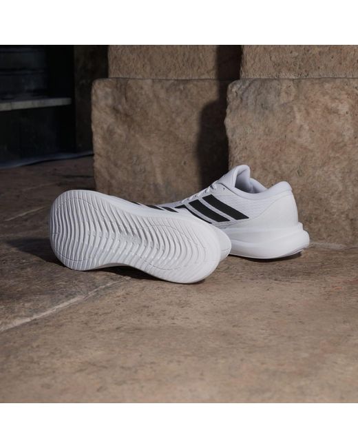 Adidas White Runfalcon Wide Shoes for men