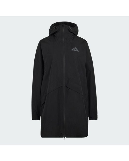 Adidas Black Terrex Multi 2 Layer Climaproof Rain Parka Jacket