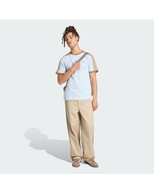 Adidas Blue 3S Cali T-Shirt for men