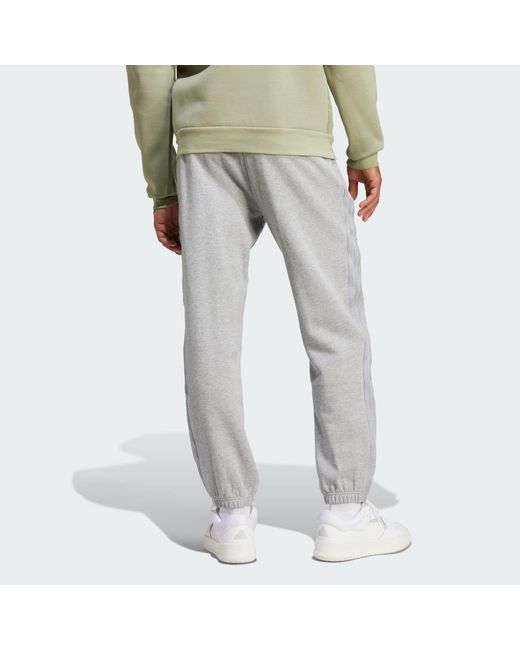 Adidas Gray Brand Love French Terry Eşofman Altı for men