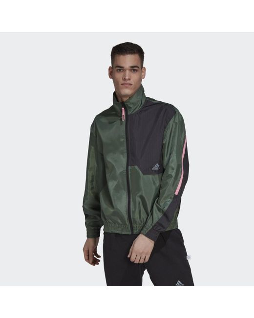 Adidas Green X-City Track Top for men