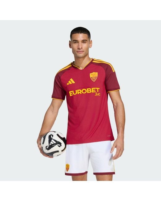 Adidas Red As Roma 26/27 Home Authentic Jersey for men