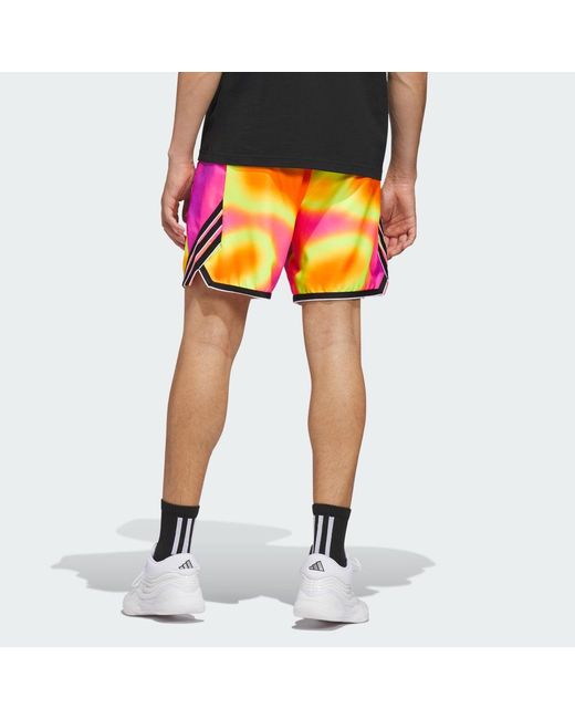 Adidas Pink Crazy Lite Aop Shorts for men