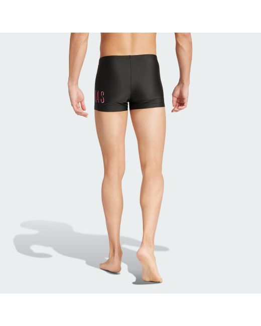 Adidas Black Lineage Swim Boxers for men