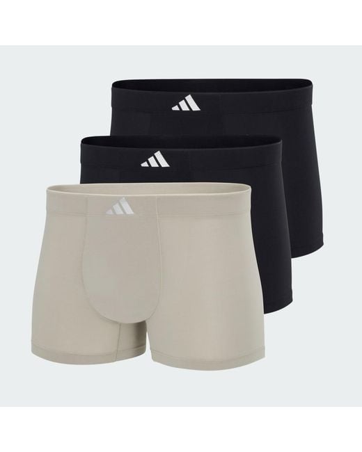 Adidas Green Active Micro Tech Trunk 3 Pack Underwear for men