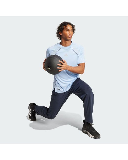 Adidas Originals Blue Tech Apparel Climacool Tee for men