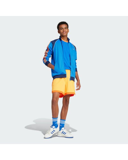 Short Mock Eyelet di Adidas in Orange da Uomo