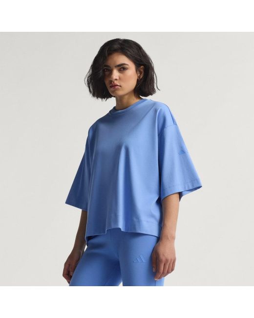 Camiseta Holgada All Szn Soft Lux Adidas de color Blue