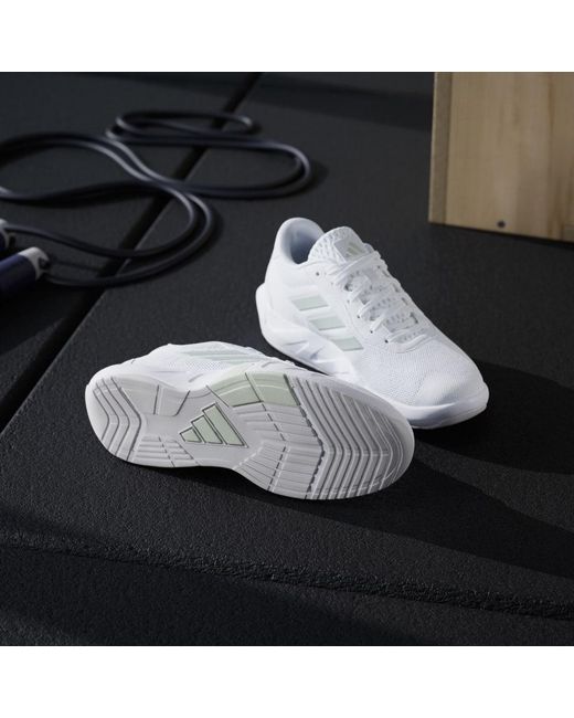 Adidas White Amplimove Training Shoes